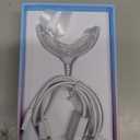 Laughland Super Strength Teeth Whitening Kit, Phone-Powered LED Mouthpiece & 3 Whitening Gel Syringes, 11% Hydrogen Peroxide, Glycerin, Aloe Vera & Mint, At Home Dental Care, 6+ Treatments