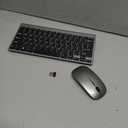Wireless Keyboard and Mouse Combo, Compact Quiet Wireless Keyboard and Mouse Set 2.4G Ultra-Thin Sleek Design for Windows, Computer, Desktop, PC, Notebook, Laptop (GHKM03)