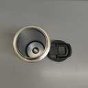 Contigo Cortland Chill 2.0 Vacuum-Insulated Stainless Steel Water Bottle, Spill-Proof Sip Technology, Interchangeable Lid, 24oz, Steel/Licorice, Perfect for Fitness Travel Everyday Use (24oz (Single Pack))