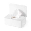 Diaper Wipes Dispenser Baby Wipes Case, Baby Wipe Holder Keeps Wipes Fresh, Perfect Look Wipe Container with Sealing Design (White)