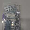60PCS Stainless Steel Drapery Hook and Pin for Pleated Drapes 4 Prongs Pinch Pleat Clips Traverse Pleater 4 End Curtain Hangers for Window Door Bathroom Curtain