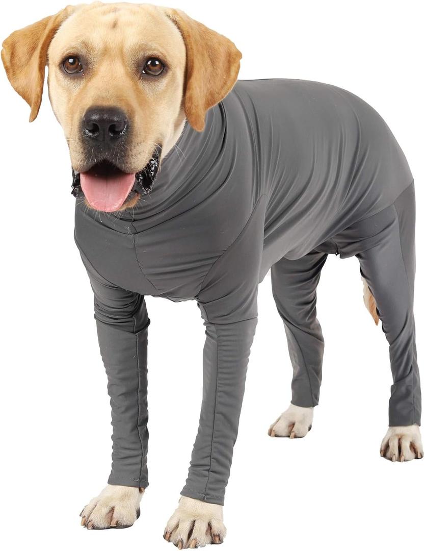 Dog Onesie After Surgery Recovery Suit for Small Miedium Large Female Male Neuter Dogs Pet Surgical Anxiety Body Suits Claming Pajamas (XXL, Grey)