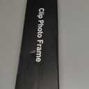 Picture Frames Collage,Photo Display Board With Clips,Hanging Picture Wall Decor for Dorm Graduation Letter Postcard Greeting Card Organizer Holder,Pine Wood,Adjustable Metal Bead String,Large (1 Pack, Black Walnut)