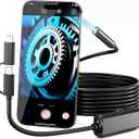 Snake Camera with Light - 16.4ft USB Endoscope Camera for iPhone,Android, Wired Borescope Pipe Inspection Camera with 8 Adjustable Lights(Connectors Optimised for Connection Stability)