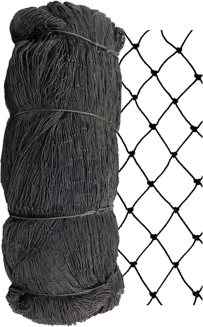 Strombergs 2 Mesh Heavy Duty Knotted Aviary Netting, UV Resistant Polyethylene Fiber for Game Birds, Pheasants & Poultry, 85 Lbs Break Strength Durable Against Weather and Predators, Size 25' x 50'