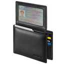 Sigtrenx Leather Wallets for Men, Genuine Leather Mens Wallet Bifold Rfid Blocking with 2 ID Windows (Black)
