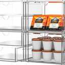 caktraie Acrylic Makeup Organizer, 4 Pack Drawer Organizer - Transparent Desktop Storage for Cosmetics, Office Supplies & More - Clear Organizers for Home & Office Use