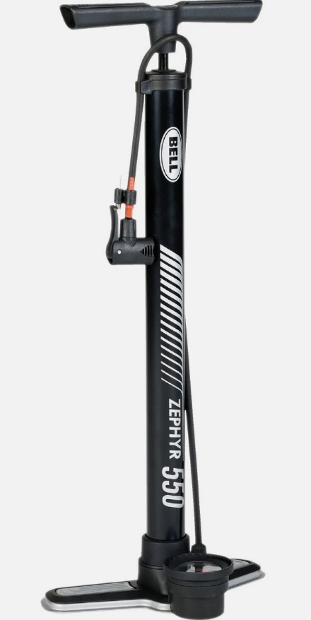Bell Zephyr 950 Presta Valves 2 Floor Pump, Black