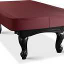 Heavy Duty Leatherette Billiard Pool Table Cover, Waterproof & Tearproof Cover for Pool Table 7/8/9FT (10 Colors Available) (8 Feet/Bordeaux red)