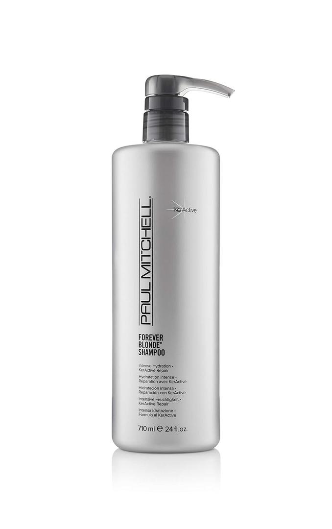 Paul Mitchell Forever Blonde Shampoo, Repairs + Deeply Hydrates, Ideal For Bleached + Lightened Hair (24 Fl Oz (Pack of 1))
