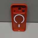 CANSHN Magnetic Compatible with iPhone 17 Pro Case, Upgraded [Full Camera Protection] [Compatible with Magsafe] [Translucent Matte] Shockproof Protective Phone Cover 6.3 Inch - Red