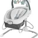 Graco Soothe ’n Sway LX Portable Baby Swing and Baby Bouncer Bouncer, Multi Direction Seat, 2 Speed Vibration, Derby