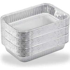 Matchwaves Drip Pans for Weber, Disposable Aluminum Foil Grease Trays for Weber Grills, Universal Replacement Liners for Weber Series, 8.6" x 6" - 20 Pcs