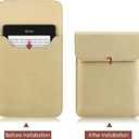 6 x Universal Sleeve Case for 6",6.8",7" Kindle Paperwhite/Colorsoft/Signature Edition 2024-2012 Sleeve Bag Pouch Cover for 6-6.8'' Kobo/Tolino/Pocketbook 6-inch ebook Reader,KQKQ (Khaki)