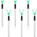 6 Pcs Extendable Fishing Rod Holder for Ground Fishing Pole Holders Surf Catfish Rod Holder for Bank Ground Sand