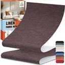 Linen Fabric Repair Tape 4.7x63 Inch, Self Adhesive Couch Patch Repair Fabric Tape for Furniture, Linen Patch Kit for Couch, Carpet, Upholstery, Chair, Sofa, Cushion, Bag (Dark Brown)