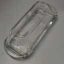 7 Inches Glass Butter Dish with Lid for Countertop - Crystal Glass Butter Keeper Elegant Clear Butter Holder Tray for 1 Stick East Coast,Dishwasher Safe