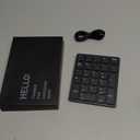 havit Bluetooth Number Pad Wireless Numeric Keypad Numpad 26 Keys Portable Mini Financial Accounting Rechargeable Numeric Pad for Windows Laptop Desktop, PC, Notebook (Black)