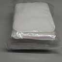 6 Pack Rayon Microfiber Inserts Liners for Adults Cloth Diapers for Incontinence Care, 4-Layer Washable Reusable Large Absorbent (White-Medium)