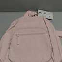 adidas Small Backpack for Women  Weekender Lightweight Bag with Laptop Sleeve, Sandy Pink, One Size