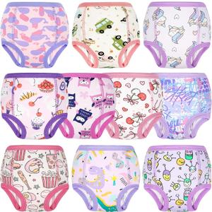 MooMoo Baby Cotton Training Underwear 10 Packs Absorbent Potty Training Pants for Boys and Girls 6T