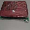 ORIENT FAMULAY Travel Electronics Organizer, Waterproof Cable Organizer Bag for Electronic Accessories Double Layer Large Shockproof Cable Storage Bag for Cord, Power Bank, Tablet(Up to iPad 11 inch) - Wine Red