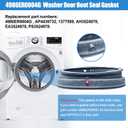 UPGRADED 4986ER0004G Washer Door Gasket With Drain Port Compatible with LG Front Load Washer Door Seal WM2501HWA, WM2501HVA, WM2487HRM, WM2688HWMA Door Gasket Washer Door Boot Rubber Seal Replacement