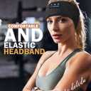 LC-dolida Sleep Headphones Headband Bluetooth 5.4, Headband Earphones Wireless with USB C Charge Port, Sleep Mask for Sleeping, Sports, Gifts, Workout, Jogging, Yoga, Insomnia, Air Travel, Meditation