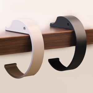 2PCS Purse Hook for Table Purse Hanger for Desk Portable Desk Bag Hook Non-slip Purse Holder for Table High-Strength Alloy Material for Durability Hangers for Table for Heavy Loads (Black and Gray)