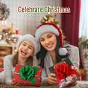 24pcs Large Christmas Bows for Gift Wrapping, 5 inch Wide Xmas Pull Bows for Presents, Gift Baskets, Christmas Tree, Wine Bottles, Christmas Decorations (red and Green)