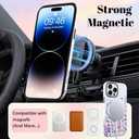 Magnetic for iPhone 14 Pro Max Case [Compatible with Magsafe] Colorful Floral Flower Pattern Design, Full Body 2 in 1 Shockproof Scratch Resistant Protective Cover for Women Girl (White)