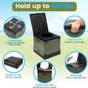 Portable Toilet Camping Toilets for Car Indoor Outdoor Commode Foldable Travel Potty for Camping,Tent,Hiking,Boating,Long Road Trips,Traffic Jam,Home