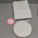 Bakepacker 36pcs 8x8x5 Inches Cake Boxes with Window 18-Packs White 8 Inch Bakery Boxes (18 Cake boxes +18 Cake Boards+10 Meters Silk Ribbon Includes)