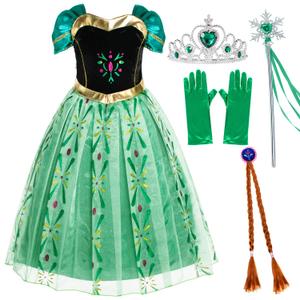 Party Chili Princess Costumes Birthday Dress Up for Little Girls, 5-6 Y