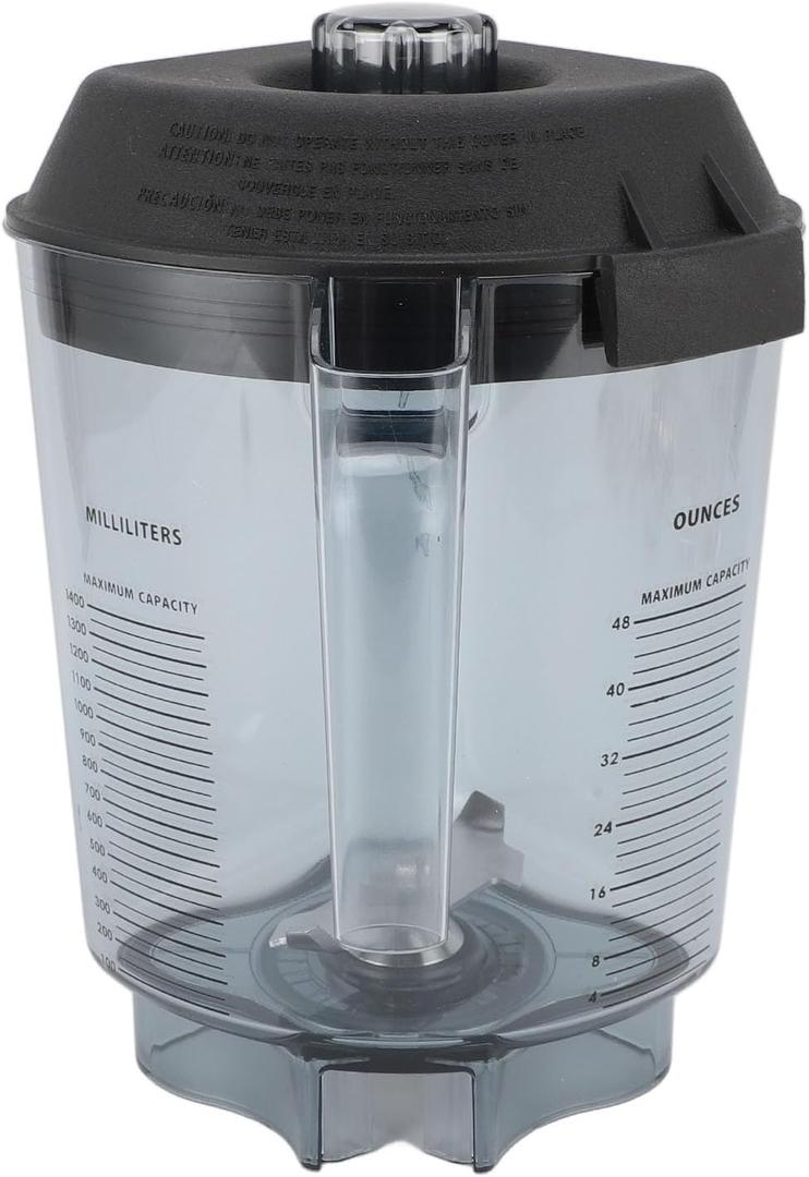 Asixxsix 48oz Blender Pitcher, PC Pitcher Jar Cup Blender Container Cup with Stainless Steel Blades, for Touch and Go/for Blending Station Advance/for The Quiet One