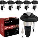UF303 Ignition Coil Pack and Iridium Spark Plugs Set of 6 Compatible with 2002 2003 2004 2005 Chevy Trailblazer GMC Envoy Isuzu Ascender Olds Bravada Buick Rainier Saab 9-7X 4.2L L6,Replace#,12568062