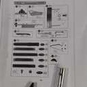 Table Saw 10 Inch, Portable Benchtop Table Saw, Stand & Push Stick, 5000RPM, Adjustable Blade Height, with Port for Connecting Dust Collector, 90Cross Cut & 0-45Bevel Cut