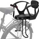Ercabikker Kid's Bike seat Rear Child Carrier Bike Chair for Bicycle Kids seat for Children 2~4 Years,Weight 55 lbs, Black