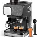 Espresso Machine Professional Home Espresso Maker Espresso Coffee Fast Heating for Cappuccino/Latte Coffee Machine for Home, Office for Latte Cappuccino-Black