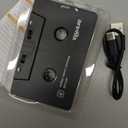 Arsvita Car Audio Bluetooth Wireless Cassette Receiver, Tape Player Bluetooth 5.0 Cassette Aux Adapter, Black