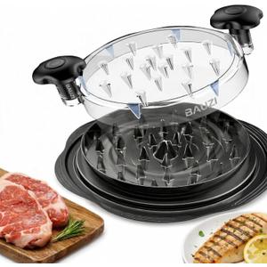 Premium Manual Food Shredder, Chicken Crusher Tool, Large Standard Size, PowerPull Chicken Grinder, Pork & Beef, KitchenPro Chicken Shredder Tool (Black)