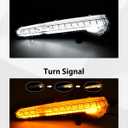 SAUTVS LED Turn Signal Daytime Running Lights for Can Am Defender HD11 2026 | Replace #710009121 710009122, Plug & Play Install, IP67 Waterproof, Front DRL Auxiliary Lights for Can-Am Defender, 2PCS