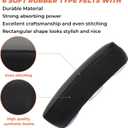 Alpha Rider Motorcycle Seats - Rectangular Pillion Passenger Pad Seat 6 Suction Cup For Harley Custom Chopper