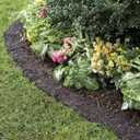 Permanent Mulch Recycled Rubber Border - 10 Feet Long x 4.5 Inches Wide | Weed Deterrent | Easy Install | Scatter-Proof | Landscaping | Paths | Eco-Friendly Design