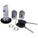 AIVWUMOT Ignition Switch Lock Cylinder & Door Lock Set 706797 & 706592 Compatible with 2002 Silverado Chevy Cadillac GMC Sierra