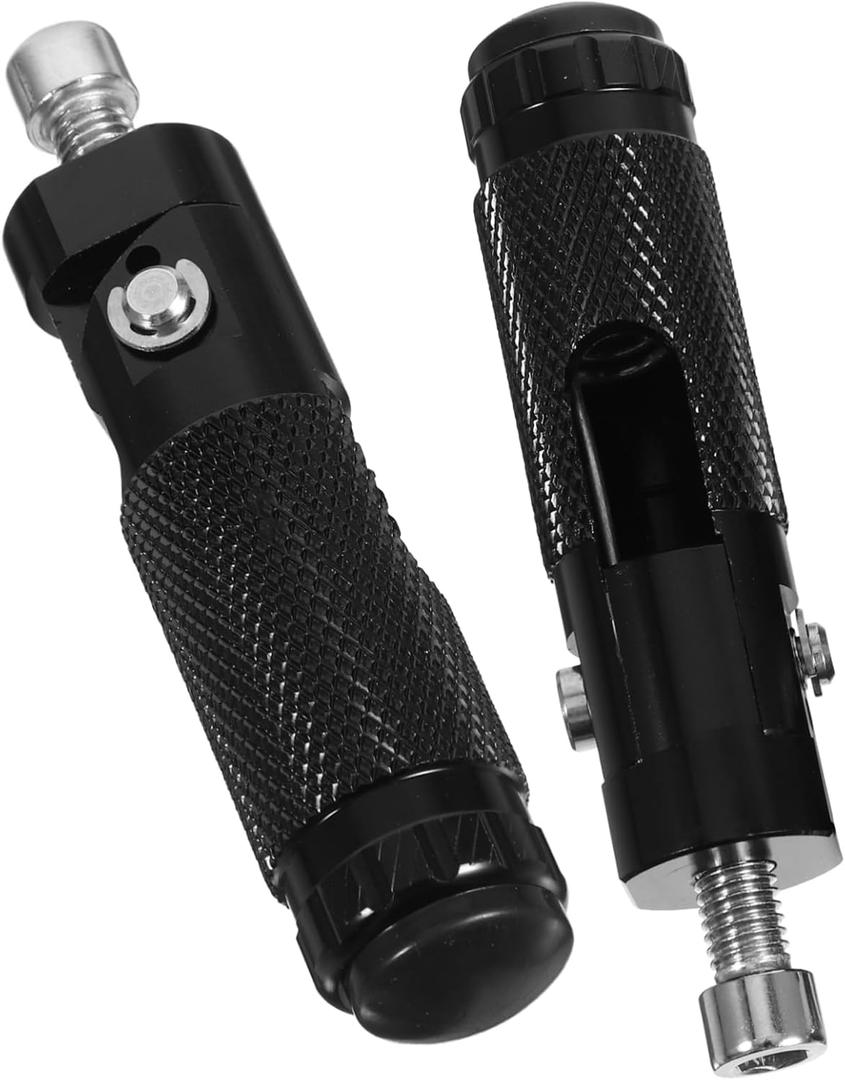 Unomor 2pcs Motorcycle Foot Pegs Cnc Front Footrest for Comfortable Riding Compatible Motorbike Models Stylish Design