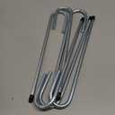 Rebar Stakes 12 Inch Galvanized, J Hook Rebar Stakes 6 Pack Ground Anchors for Tent Heavy Duty for Plants Anti-Rust Landscape Fabric Artificial Turf