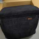 MAXYOYO Bean Bag Bed Folding Sofa Bed Floor Mattress for Adults, Extra Thick and Long Floor Sofa with Corded Washable Cover, Black, 30"x95" (Single 30x95 Inch)