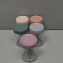 NETANY 6-pack 16 oz Overnight Oats Containers with Lids, Glass jars with Airtight Lids, Wide mouth Mason Salad jars, Glass Food Storage Containers for Snacks Yogurt Spice Sugar