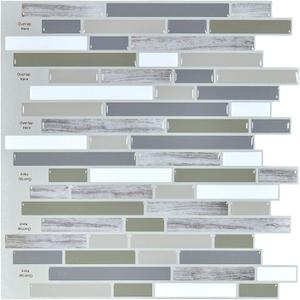Art3d Peel and Stick Wall Tile for Kitchen/Bathroom Backsplash, 12"x12" (Multi)
